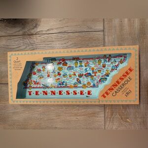 Tennessee Themed Casserole Dish - Multicolor
